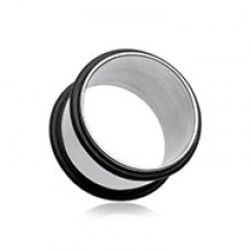 Basic Steel No Flare Ear Gauge Tunnel Plug