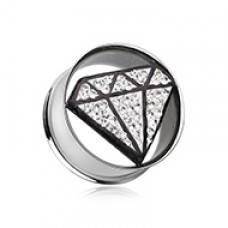 Urban Diamond Multi-Sprinkle Dot Tunnel Ear Gauge Plug