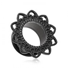 Blackline Verdant Filigree Single Flared Ear Gauge Tunnel Plug