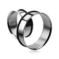 Supersize Basic Steel Single Flared Ear Gauge Tunnel Plug