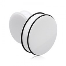 Supersize Basic Acrylic No Flare Ear Gauge Plug 