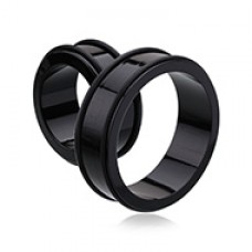 Supersize Basic Acrylic No Flare Ear Gauge Tunnel Plug 