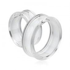 Supersize Basic Acrylic Double Flared Ear Gauge Tunnel Plug 