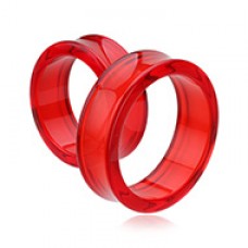 Supersize Basic Acrylic Double Flared Ear Gauge Tunnel Plug 