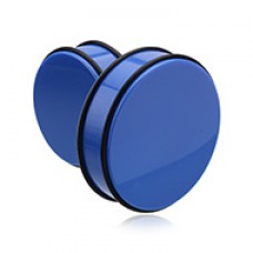 Supersize Neon Colored Acrylic No Flare Ear Gauge Plug 