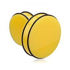 Supersize Neon Colored Acrylic No Flare Ear Gauge Plug 