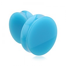 Supersize Neon Colored Acrylic Double Flared Ear Gauge Plug 