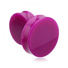 Supersize Neon Colored Acrylic Double Flared Ear Gauge Plug 