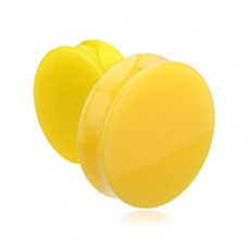 Supersize Neon Colored Acrylic Double Flared Ear Gauge Plug 