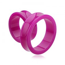 Supersize Neon Colored Acrylic Double Flared Ear Gauge Tunnel Plug 