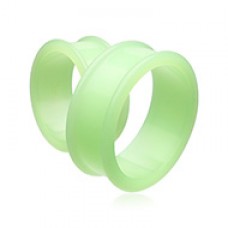 Glow in the Dark Supersize Flexible Silicone Double Flared Ear Gauge Tunnel Plug