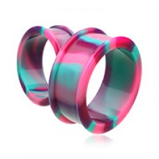 Cosmic Supersize Flexible Silicone Double Flared Ear Gauge Tunnel Plug