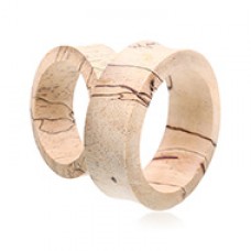 Supersize Tamarind Wood Double Flared Eyelet Ear Gauge Plug