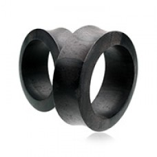 Supersize Ebony Wood Double Flared Eyelet Ear Gauge Plug
