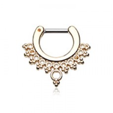 Golden Grand Entice Filigree Septum Clicker