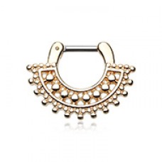 Golden Divine Filigree Septum Clicker