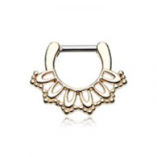Golden Kaltik Filigree Septum Clicker