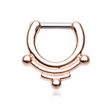 Rose Gold Indigenous Septum Clicker
