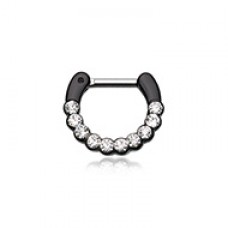 Colorline Glistening Multi-Gem Septum Clicker