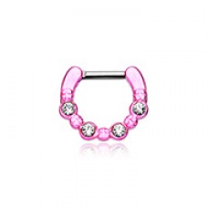 Colorline Elan Multi-Gem Septum Clicker
