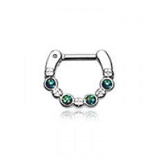 Classic Aurea Sparkle Septum Clicker 