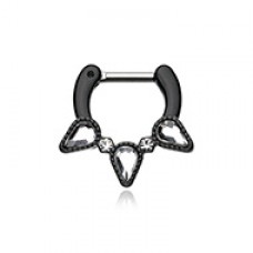 Colorline Sparkle Trident Septum Clicker