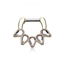 Golden Quinary Spear Septum Clicker