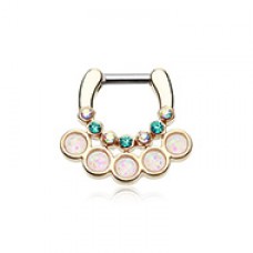 Golden Opal Aureole Gemina Septum Clicker