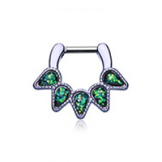 Colorline Opal Quinary Spear Septum Clicker