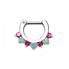 Prong Opal Gem Precia Septum Clicker