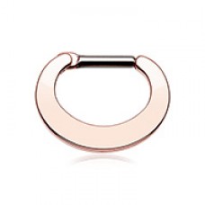 Rose Gold Basic Steel Loop Septum Clicker