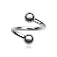 Basic Steel Twist Spiral Ring