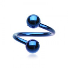 Colorline PVD Twist Spiral Ring