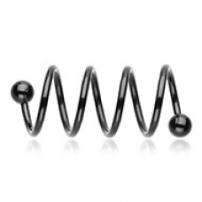 Colorline PVD Quad Twist Spiral Ring