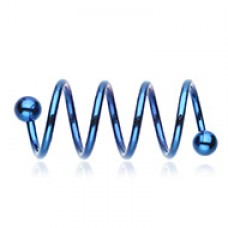 Colorline PVD Quad Twist Spiral Ring