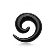 Solid Acrylic Ear Gauge Spiral Hanging Taper