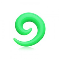 Solid Acrylic Ear Gauge Spiral Hanging Taper