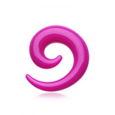 Solid Acrylic Ear Gauge Spiral Hanging Taper