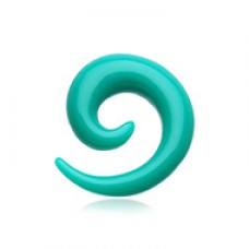 Solid Acrylic Ear Gauge Spiral Hanging Taper