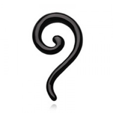 Claw Hook Acrylic Ear Gauge Spiral Hanging Taper