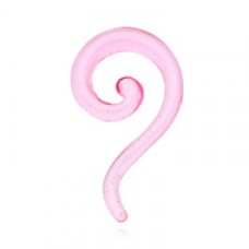 Claw Hook Acrylic Ear Gauge Spiral Hanging Taper