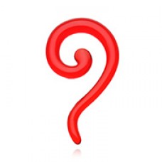 Claw Hook Acrylic Ear Gauge Spiral Hanging Taper