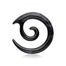 Twirl Fang Spiral Acrylic Ear Gauge Spiral Hanging Taper