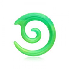 Twirl Fang Spiral Acrylic Ear Gauge Spiral Hanging Taper