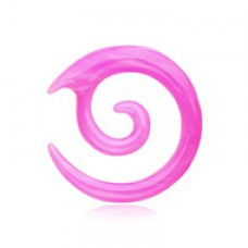 Twirl Fang Spiral Acrylic Ear Gauge Spiral Hanging Taper