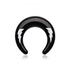 Thunder Struck Acrylic Ear Gauge Buffalo Taper