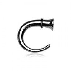 Round Nail Top Hook Steel Ear Gauge Hanging Taper 