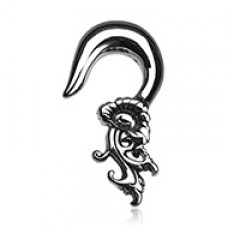 Japanese Flower Hook Steel Ear Gauge Hanging Taper 