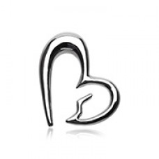 Heartbreaker Steel Ear Gauge Hanging Taper