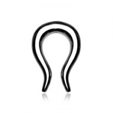 Curved Pincher Steel Ear Gauge Buffalo Taper 